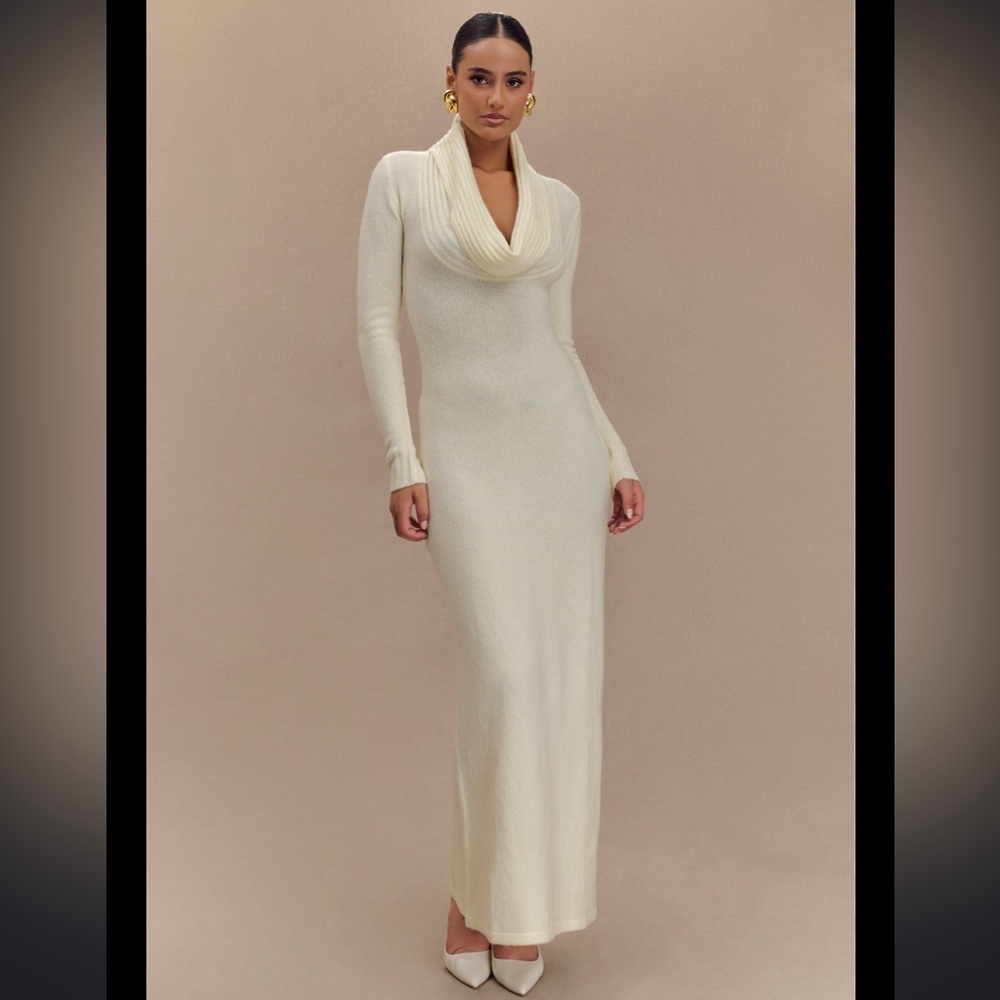 Meshki alessandra reversible knit maxi dress